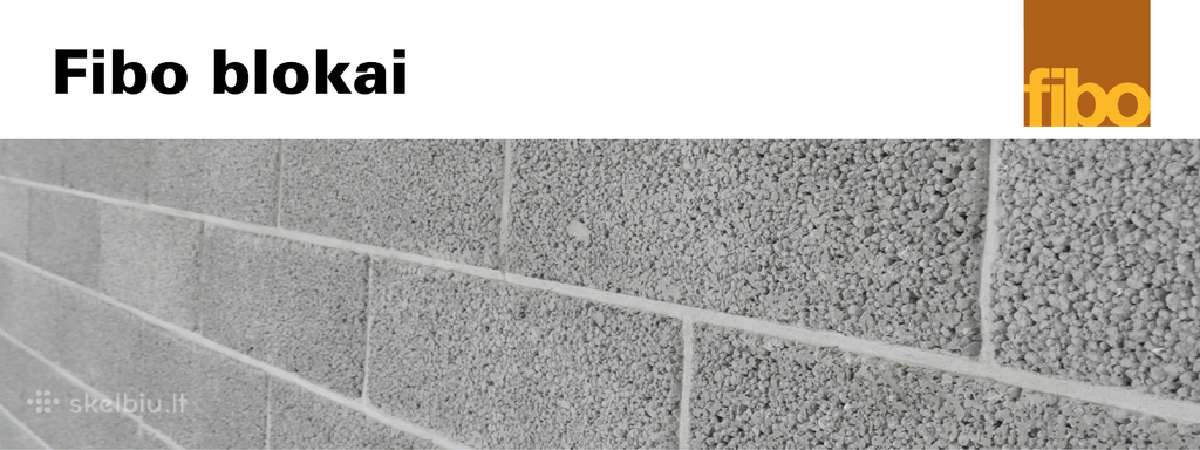 Fibo blokai nuo 125 eur/m3,