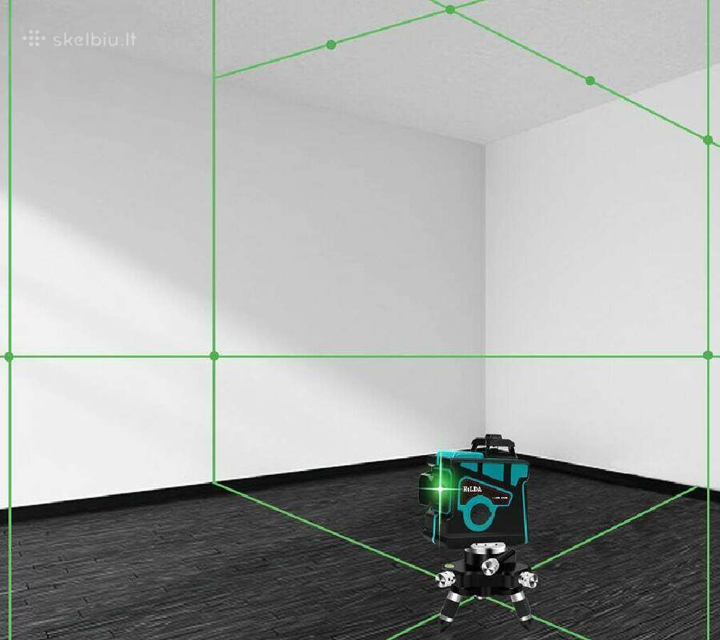 3D lazerinis 12 liniju, 360 laipsniu nivelyras - nuotraukos Nr. 7