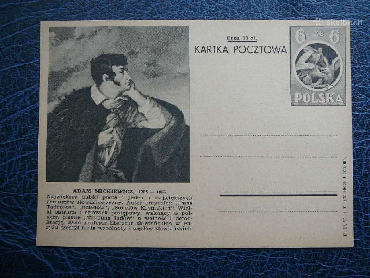 Lietuva - Lenkija A. Mickevicius 1947 svarus ltv40