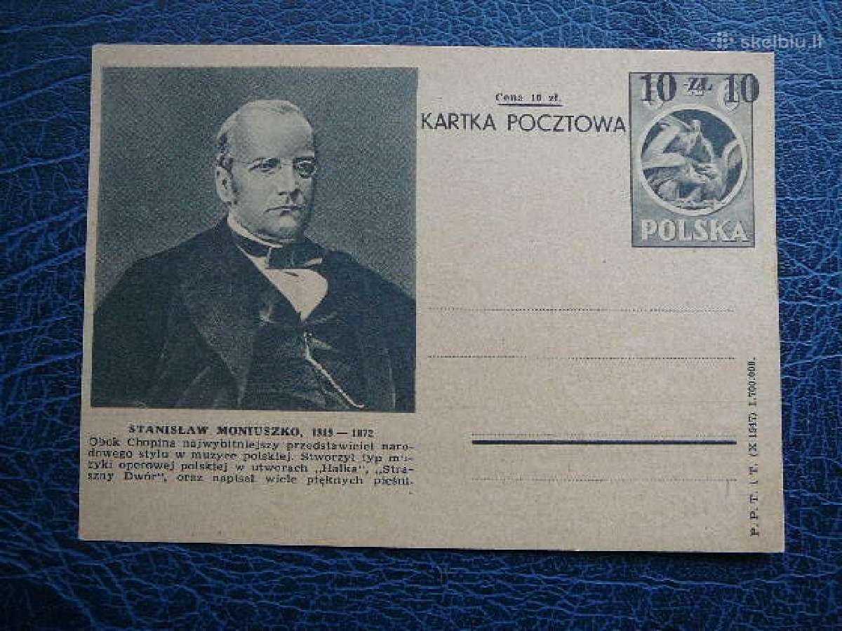 Lietuva - Lenkija S. Moniuska 1947 svarus ltv41