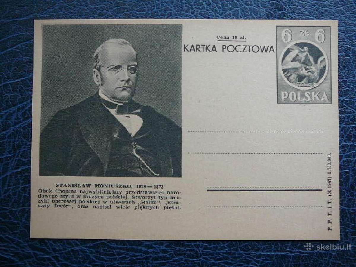 Lietuva - Lenkija S. Moniuska 1947 svarus ltv42