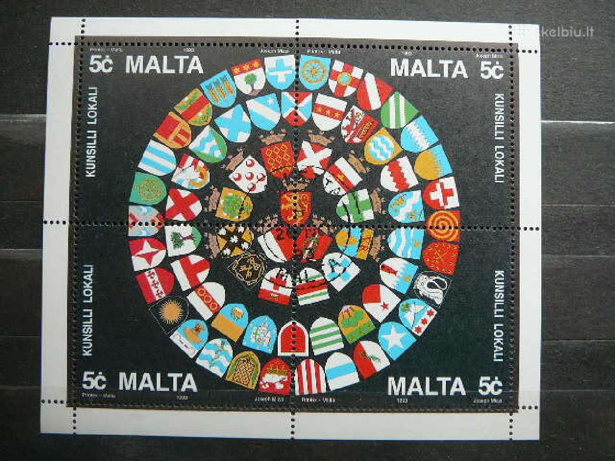 Savivaldybiu herbai Malta antsp. mt920
