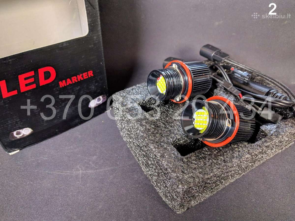 Bmw LED Markeriai Angel Eyes lemputės E90 E60 E39 - nuotraukos Nr. 7