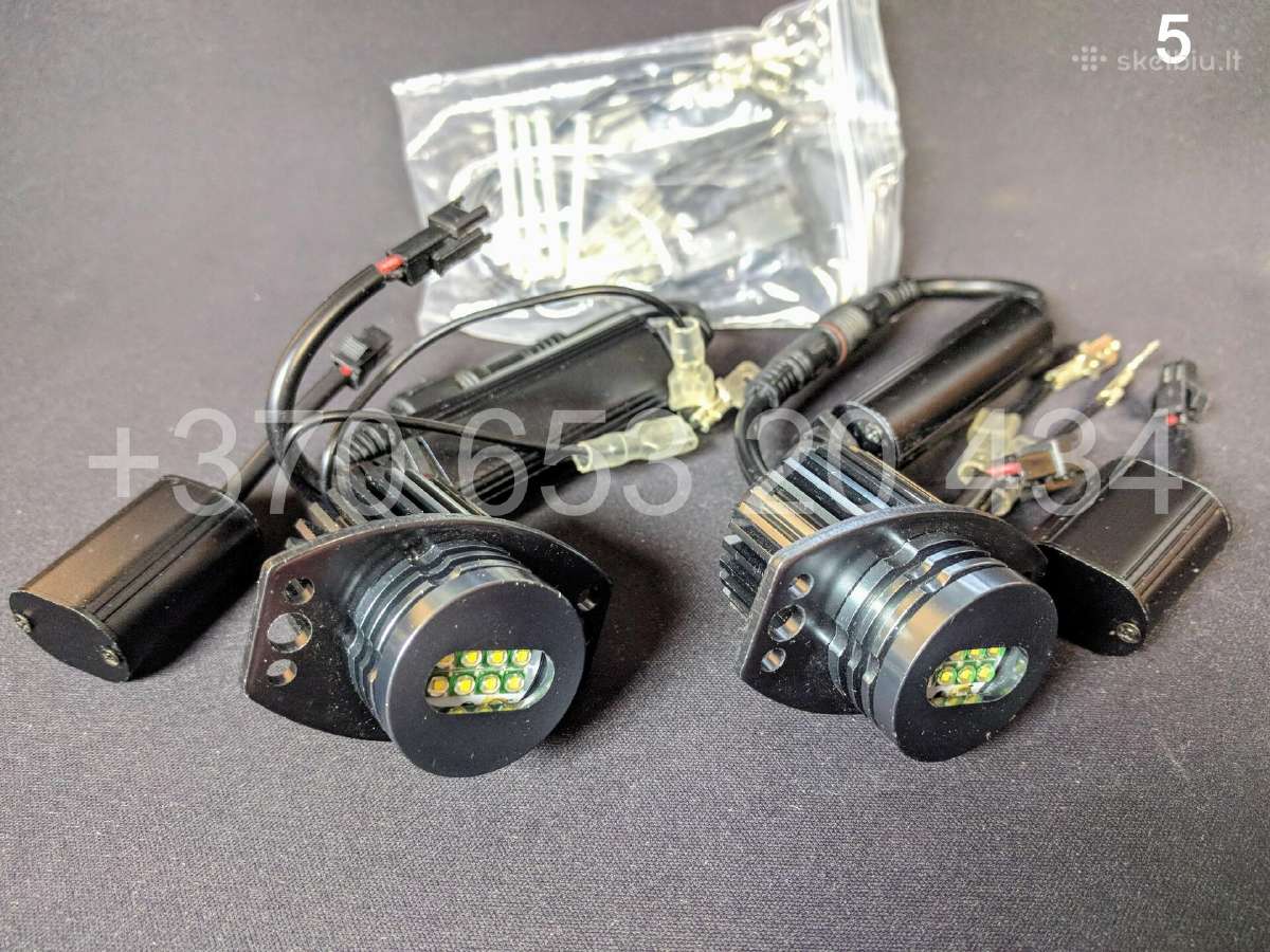 Bmw LED Markeriai Angel Eyes lemputės E90 E60 E39 - nuotraukos Nr. 17