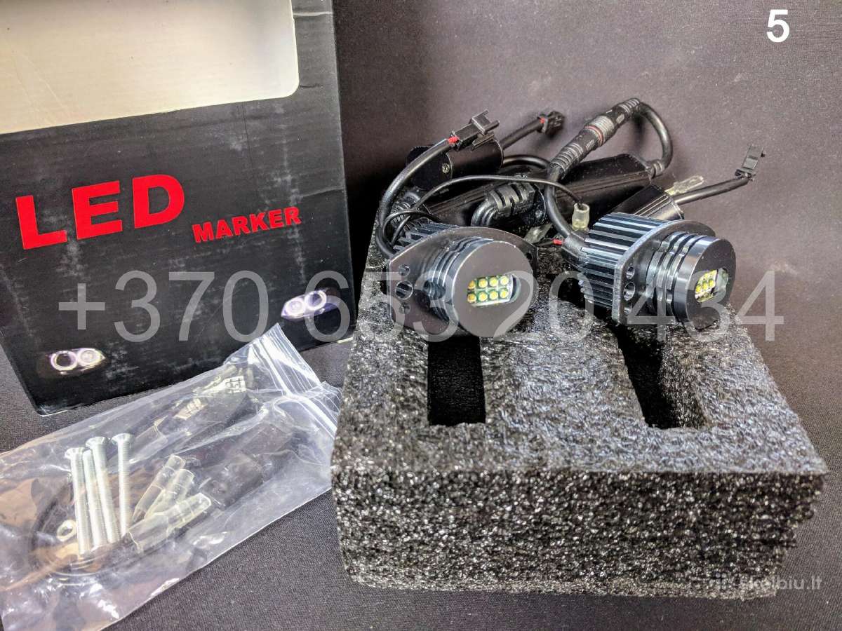 Bmw LED Markeriai Angel Eyes lemputės E90 E60 E39 - nuotraukos Nr. 16