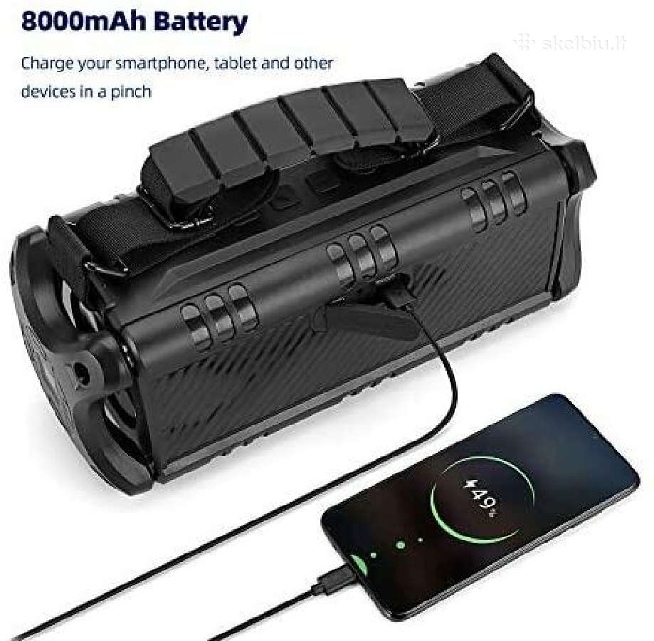 Galinga belaidė 50w Bluetooth kolonėlė W-king D8 - nuotraukos Nr. 9