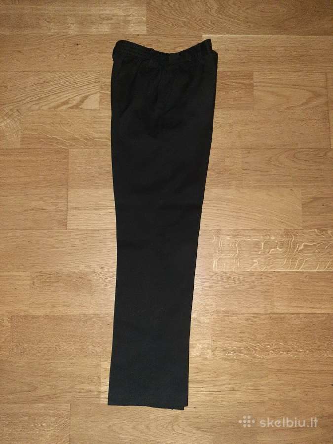 Juodos klasikinės kelnės 146-152 dydis - nuotraukos Nr. 4
