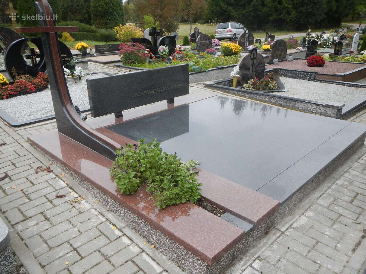 Paminklai, kapaviečių uždengimo plokštės, tvorelės - nuotraukos Nr. 10