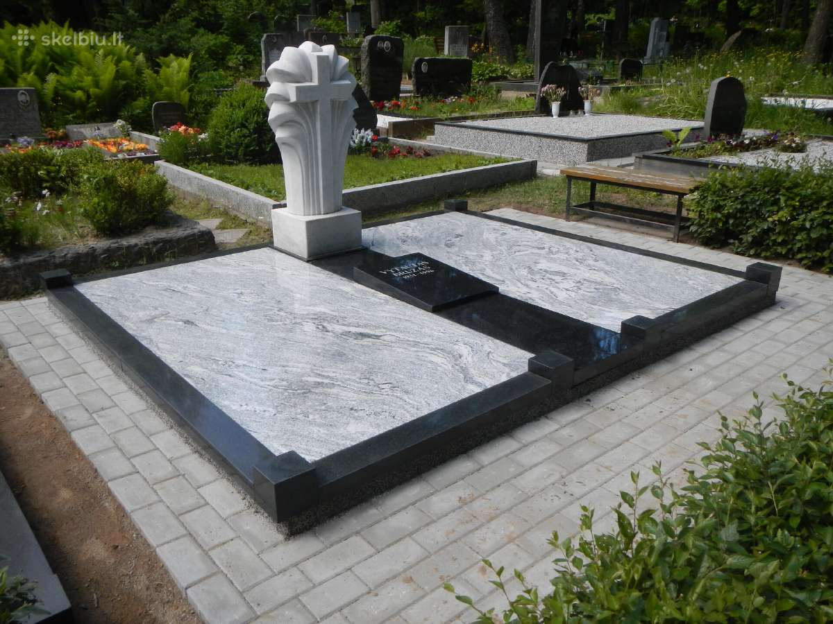 Paminklai, kapaviečių uždengimo plokštės, tvorelės - nuotraukos Nr. 14