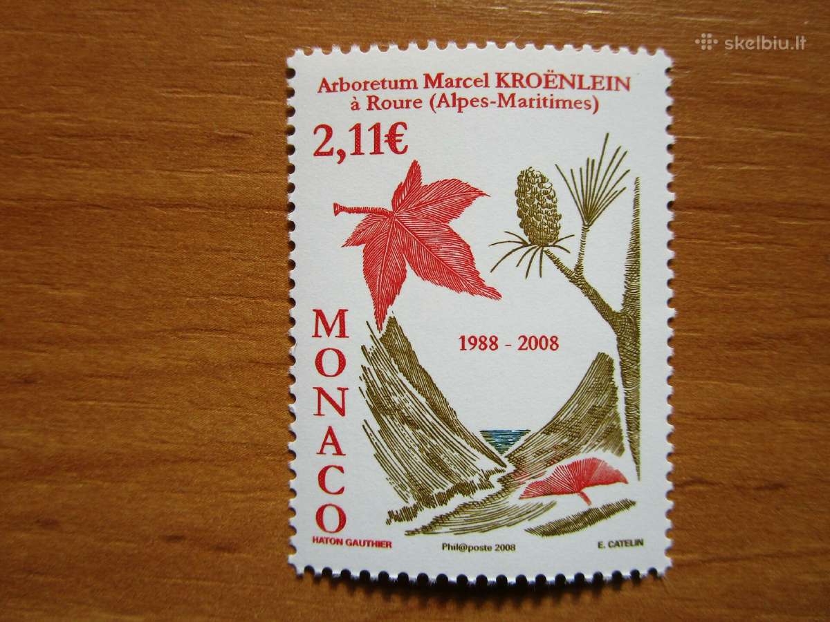 Monako pašto ženklai. 2008m.
