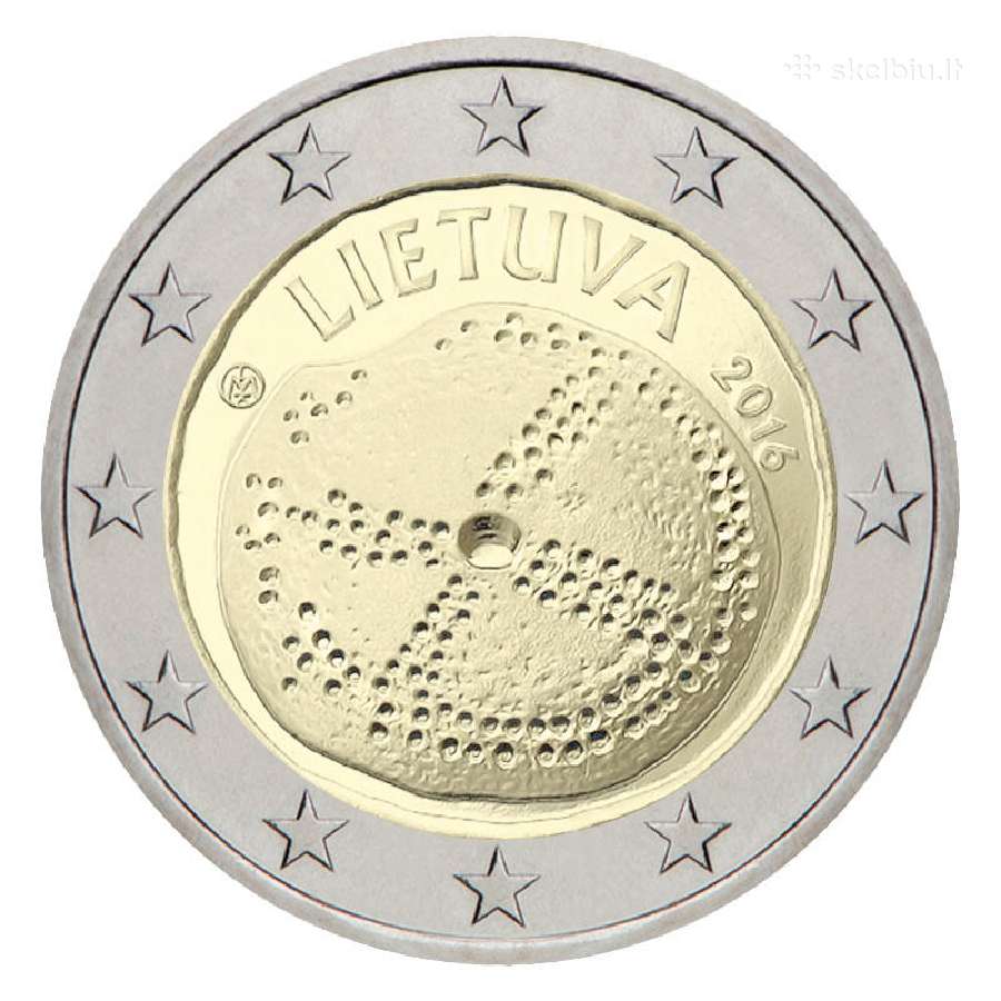 Lietuvos proginės 2 eurų monetos. Unc - nuotraukos Nr. 20