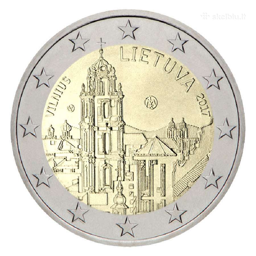 Lietuvos proginės 2 eurų monetos. Unc - nuotraukos Nr. 19