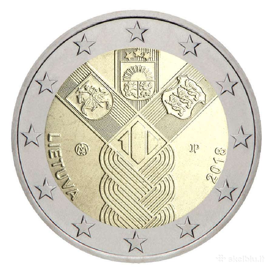 Lietuvos proginės 2 eurų monetos. Unc - nuotraukos Nr. 18