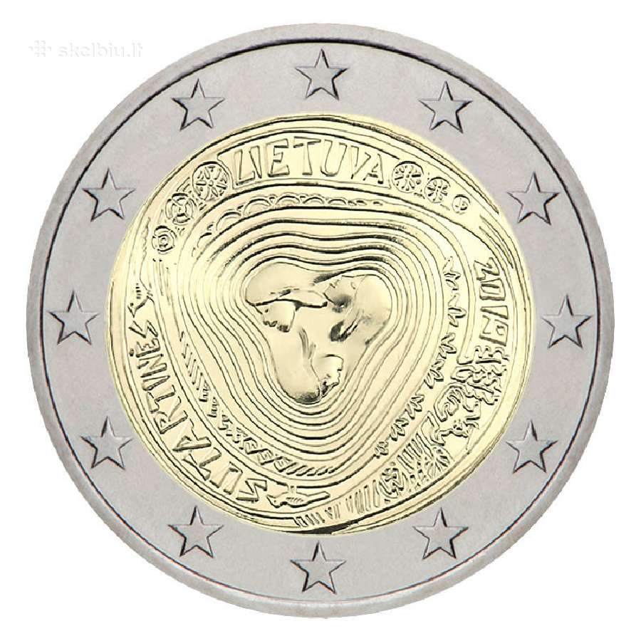 Lietuvos proginės 2 eurų monetos. Unc - nuotraukos Nr. 16