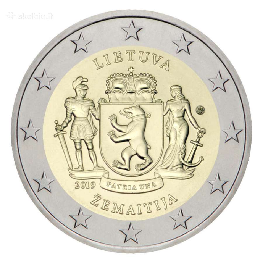 Lietuvos proginės 2 eurų monetos. Unc - nuotraukos Nr. 15