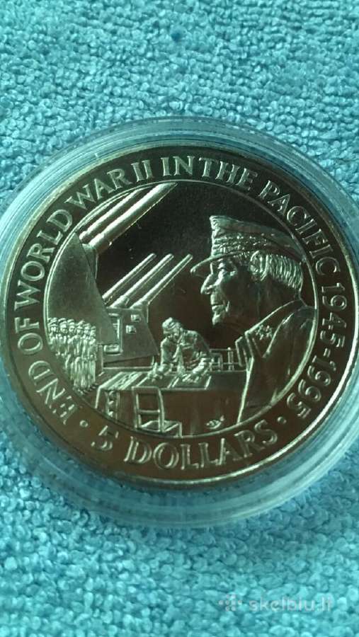 Moneta Solomon isl. 1995m. 5 dollars, cu-ni