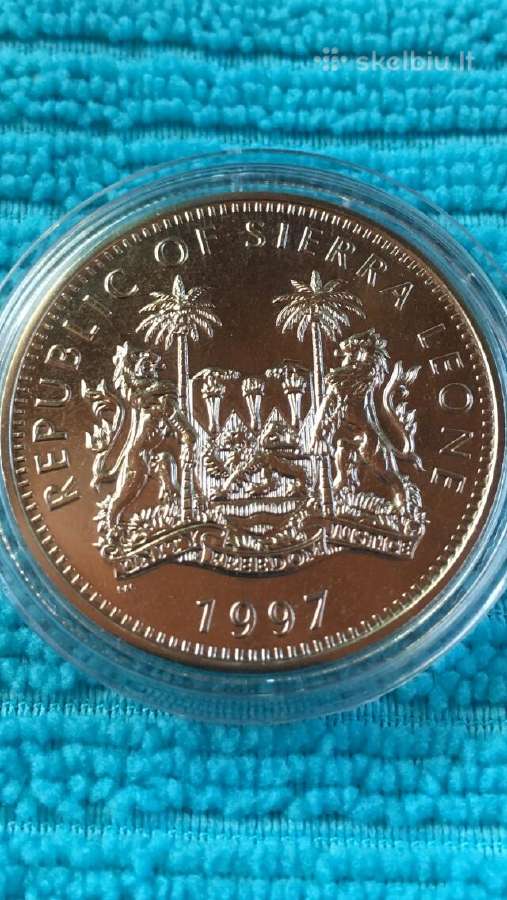 Moneta Sierra Leone 1997m. 1 dollar, cu-ni - nuotraukos Nr. 2