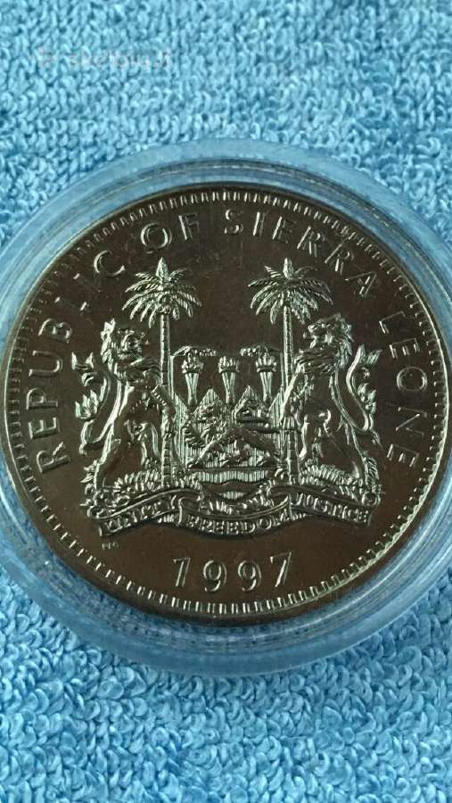 Moneta Sierra Leone 1997m. 1 dollar, cu-ni - nuotraukos Nr. 2