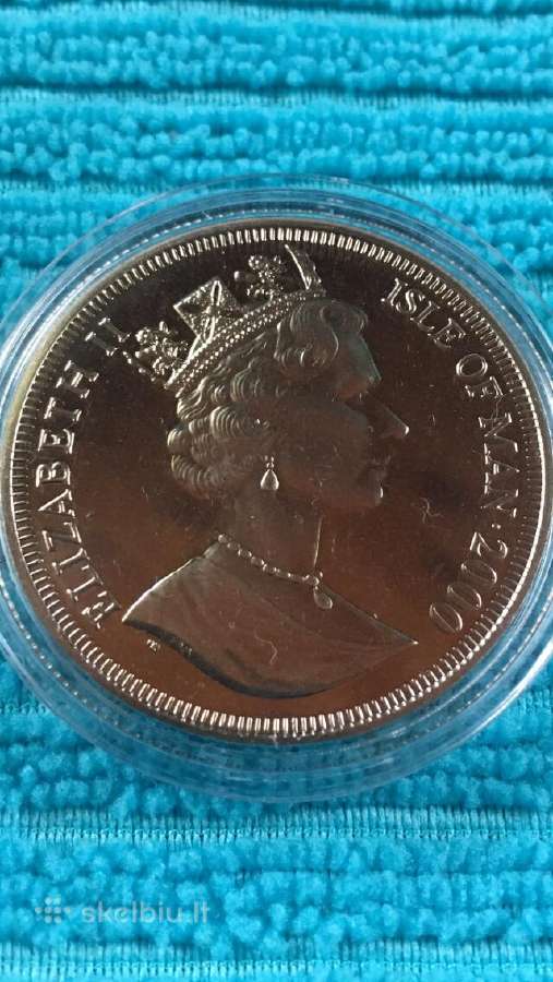 Moneta, Isle of Man, 2000m. 1 krona, cu-ni - nuotraukos Nr. 2