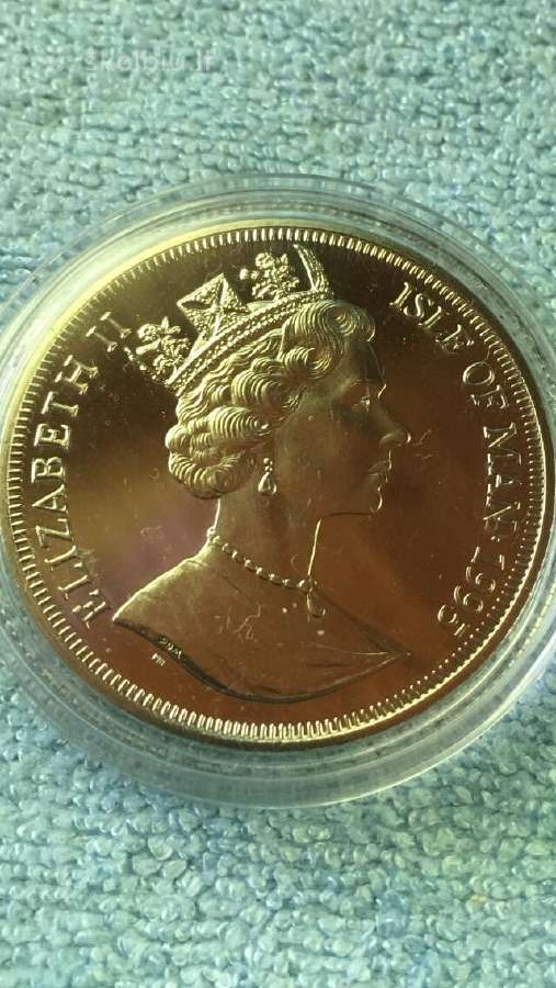 Moneta, Isle of Man, 1995m. 1 krona, cu-ni - nuotraukos Nr. 2