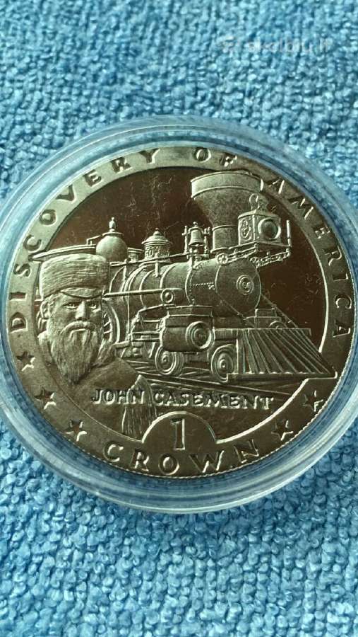 Moneta, Isle of Man, 1992m. 1 krona, cu-ni