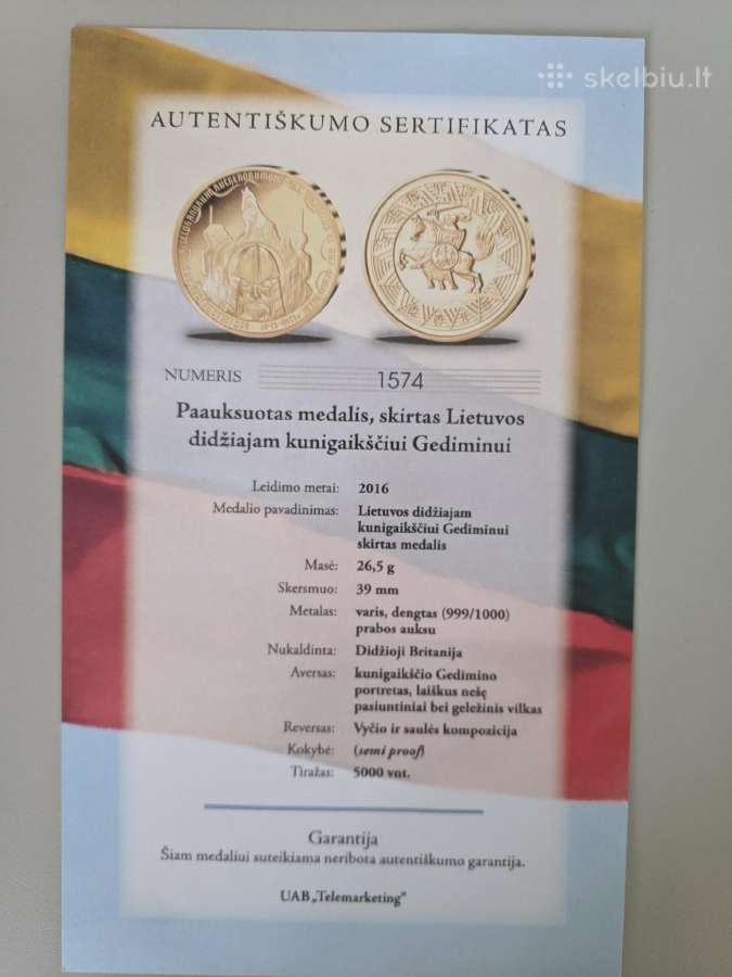 Lietuvos Didžiajam Kunigaikščiui Gediminui Skirtas - nuotraukos Nr. 13