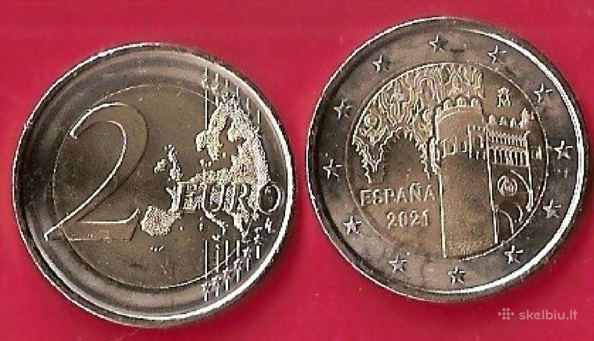 Ispanija 2021m.2€ Toledo architektūra Unc