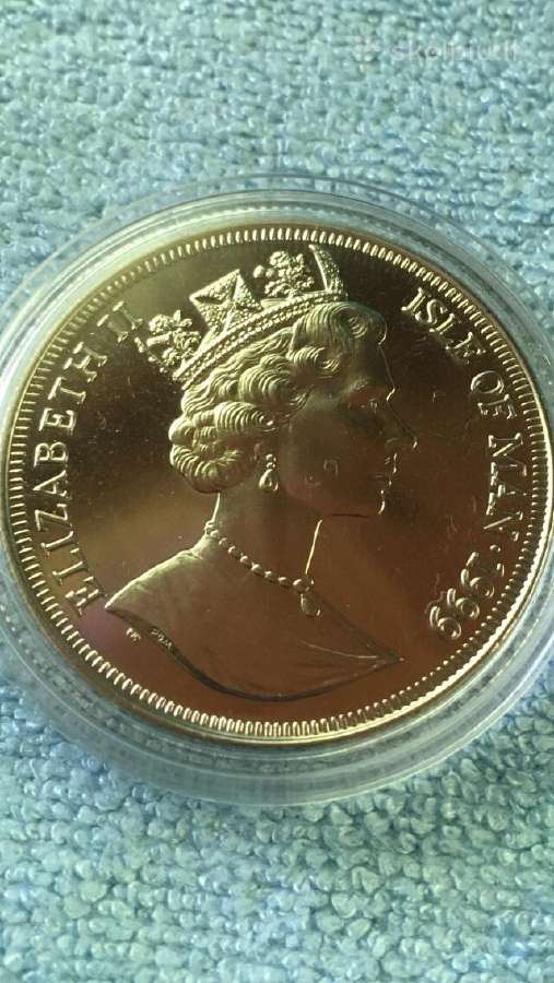 Moneta Isle of Man, 1999m. 1 krona, cu-ni - nuotraukos Nr. 2