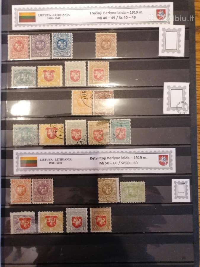 Užrašai Tarpukario Lietuvos pašto ženklams - nuotraukos Nr. 6