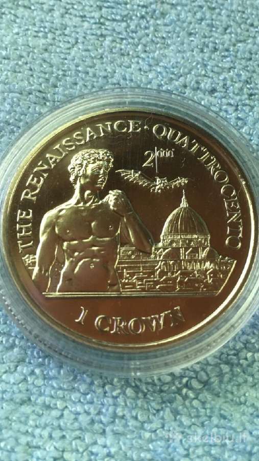 Moneta Isle of Man, 1998m. 1 krona, cu-ni