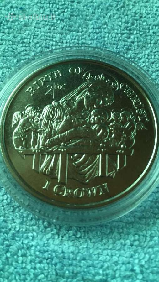 Moneta Isle of Man, 1997m. 1 krona, cu-ni