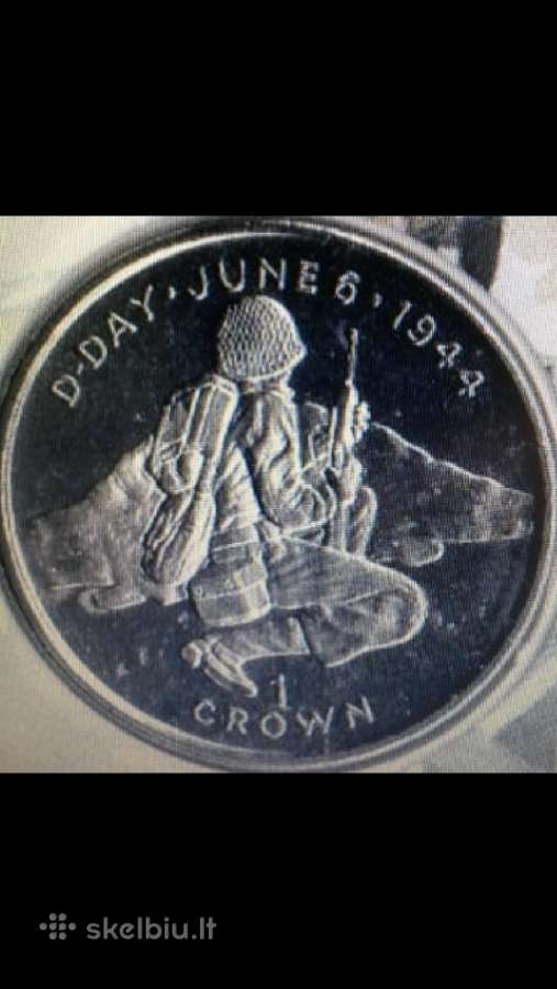 Moneta Isle of Man, 1994m. 1 krona, cu-ni