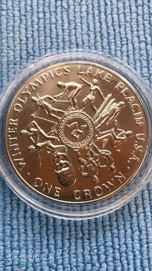 Moneta Isle of Man, 1980m. 1 krona, cu-ni