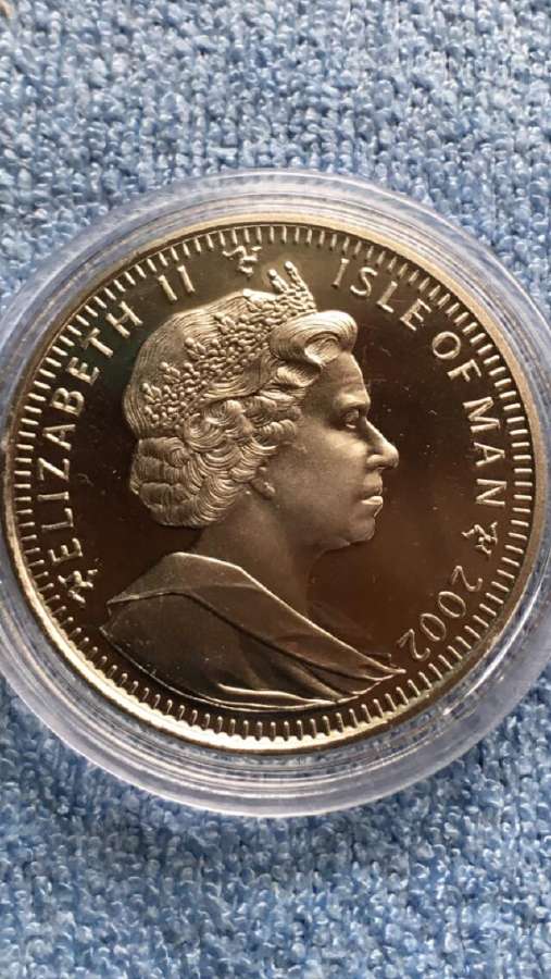 Moneta Isle of Man, 2002m. 1 krona, cu-ni - nuotraukos Nr. 2