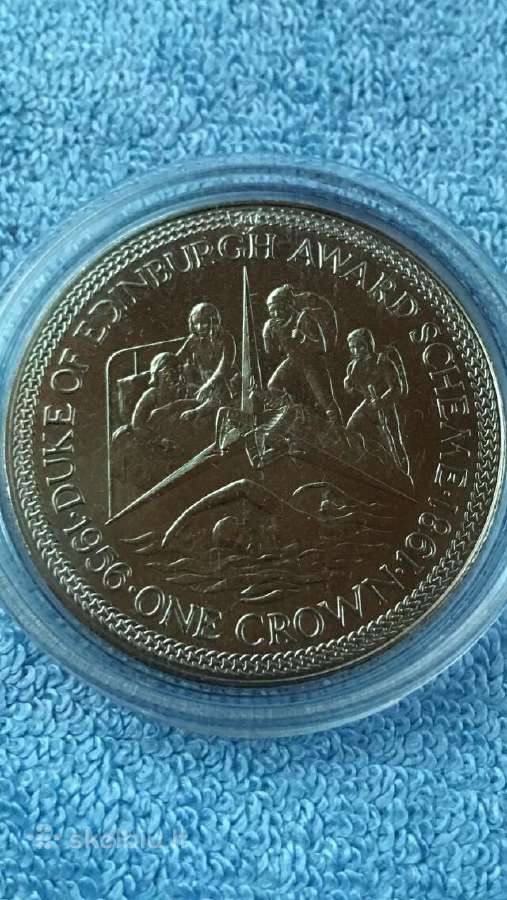 Moneta Isle of Man, 1981m. 1 krona, cu-ni