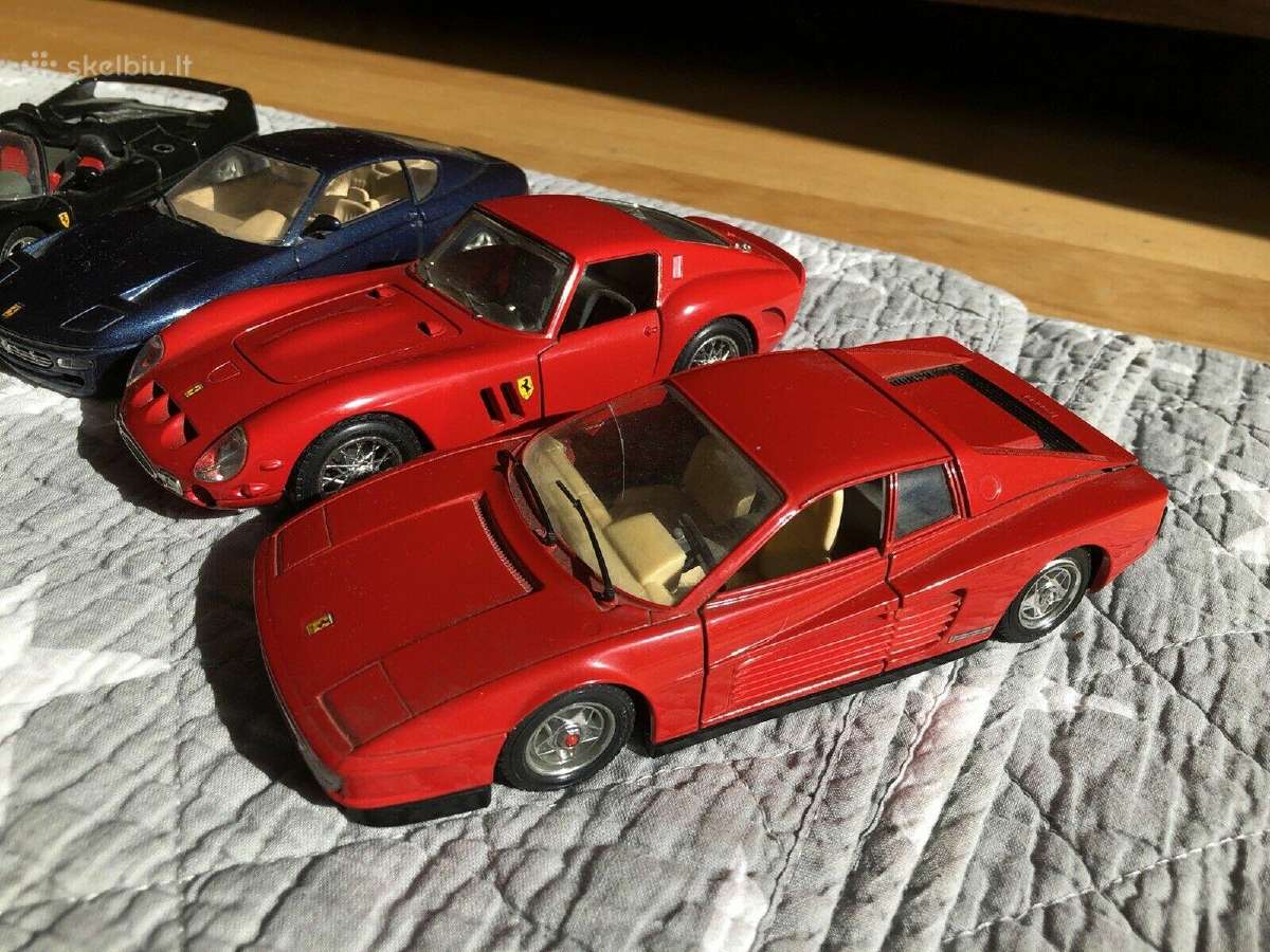 Ferrari 1:24 modeliai F40 f50 gto testarossa ir ki - nuotraukos Nr. 3