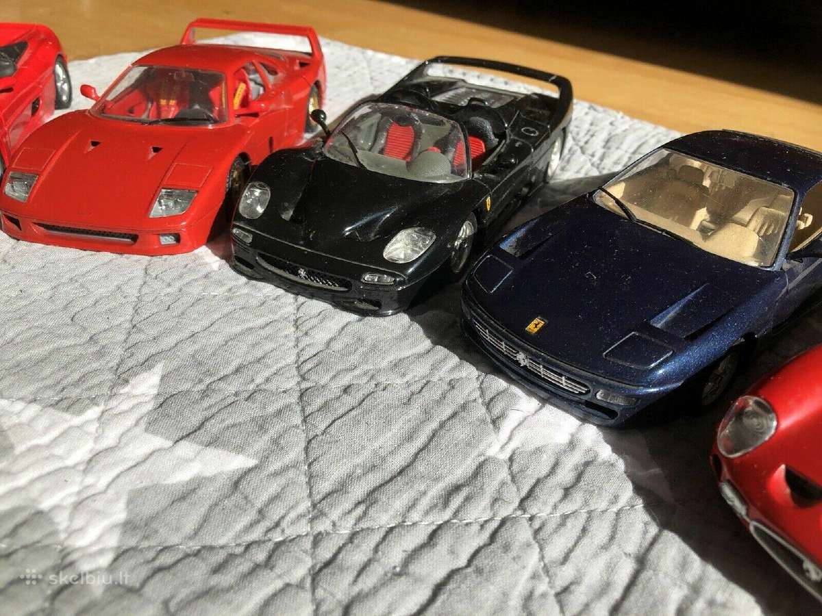 Ferrari 1:24 modeliai F40 f50 gto testarossa ir ki - nuotraukos Nr. 4