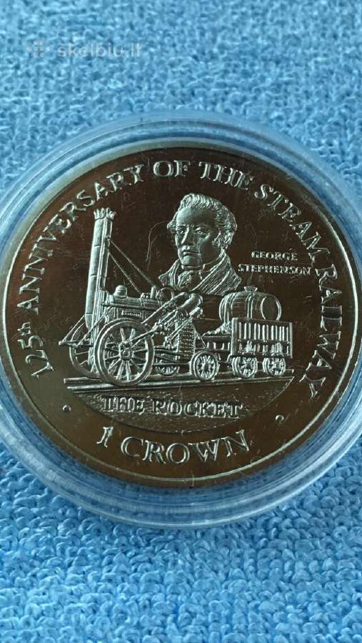 Moneta Isle of Man 1998m. 1 krona, cu-ni