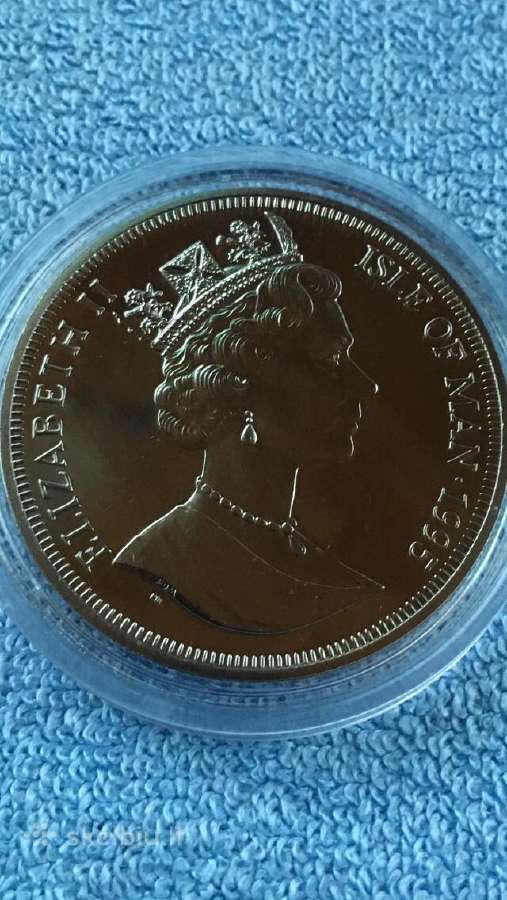 Moneta Isle of Man 1995m. 1 krona, cu-ni - nuotraukos Nr. 2