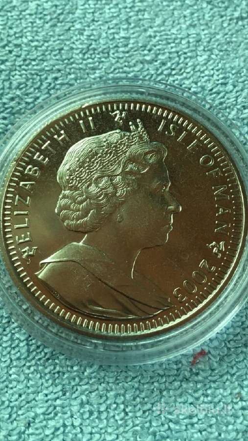 Moneta Isle of Man 2003m. 1 krona, cu-ni - nuotraukos Nr. 2