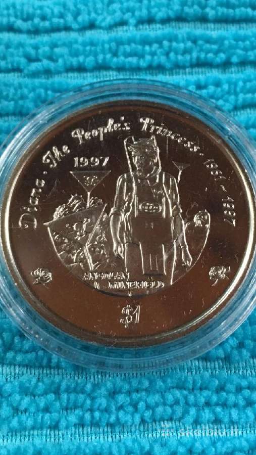 Moneta Liberia 1997m. 1 dollar, cu-ni
