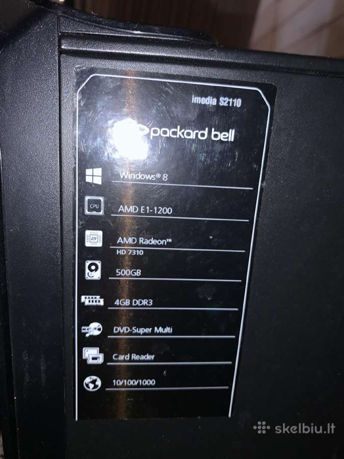 Packard Bell imedia S2110 kompiuteris - nuotraukos Nr. 2