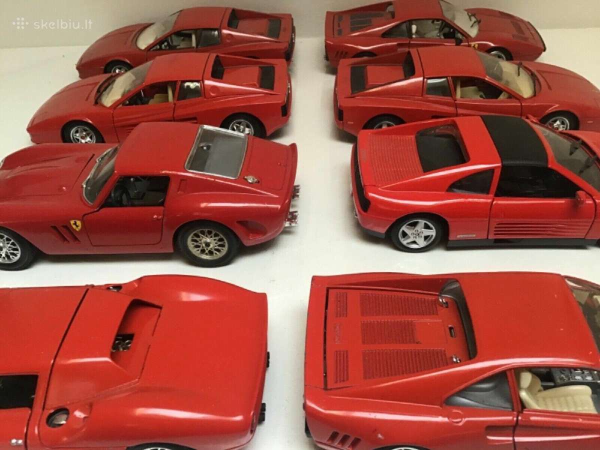 Ferrari 1:24 modeliai F40 f50 gto testarossa - nuotraukos Nr. 2
