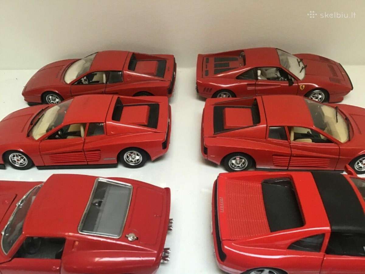 Ferrari 1:24 modeliai F40 f50 gto testarossa - nuotraukos Nr. 3