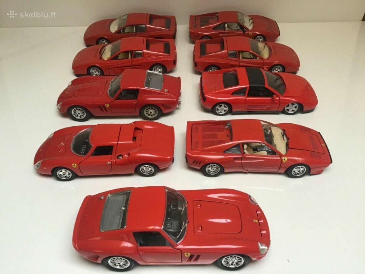 Ferrari 1:24 modeliai F40 f50 gto testarossa - nuotraukos Nr. 4