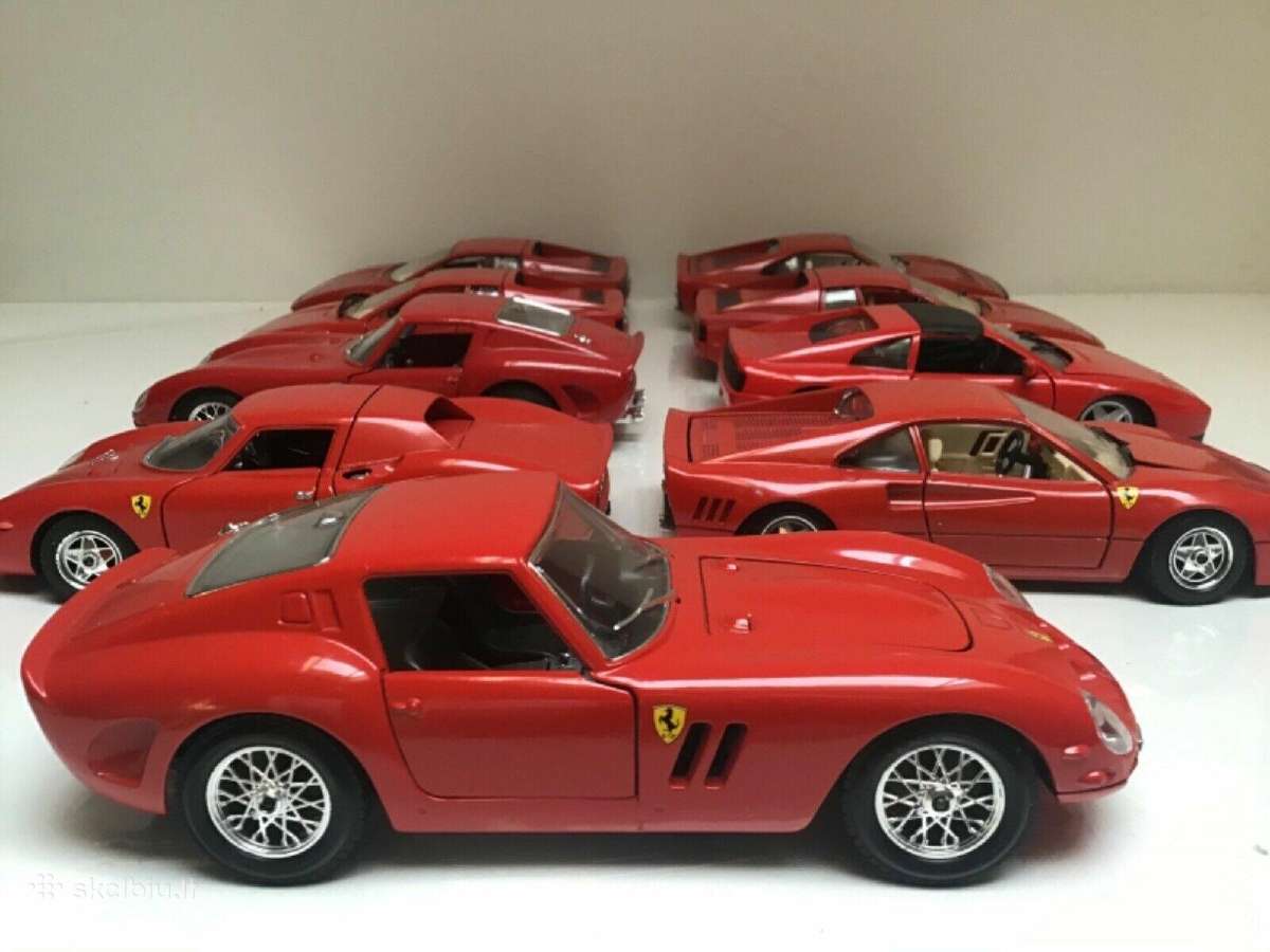 Ferrari 1:24 modeliai F40 f50 gto testarossa - nuotraukos Nr. 5