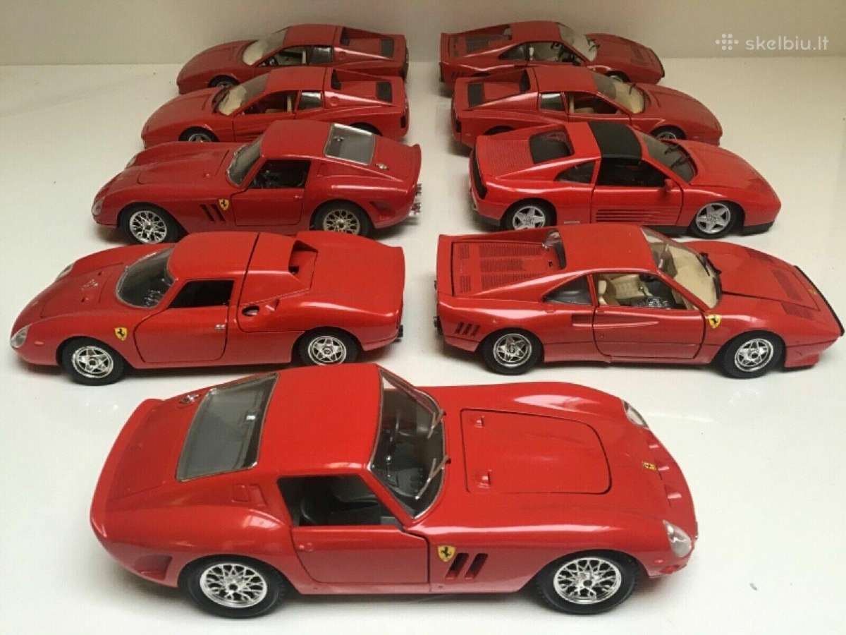 Ferrari 1:24 modeliai F40 f50 gto testarossa - nuotraukos Nr. 6