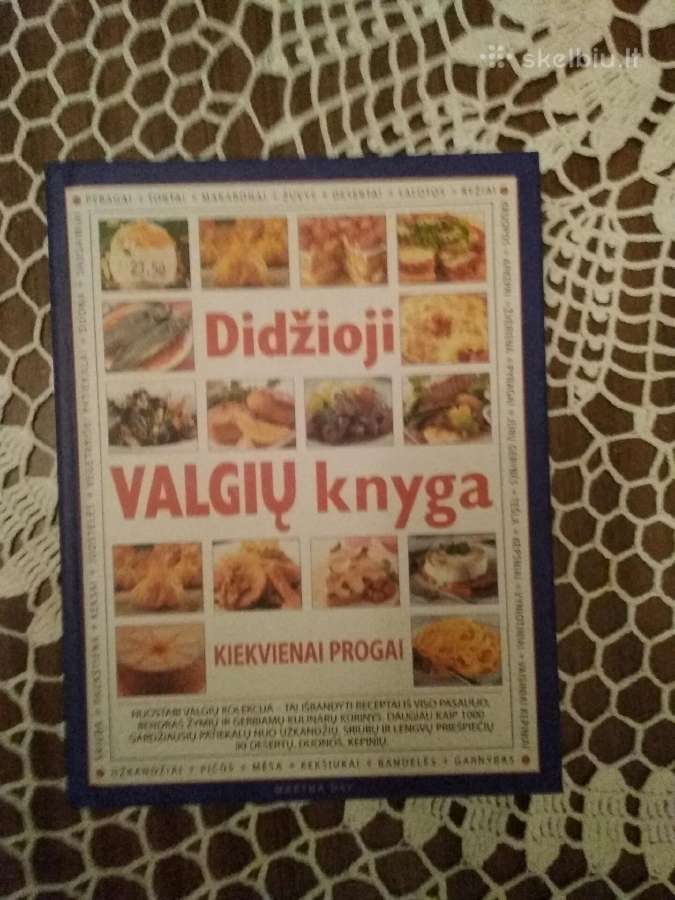Parduodama kulinarinė knyga