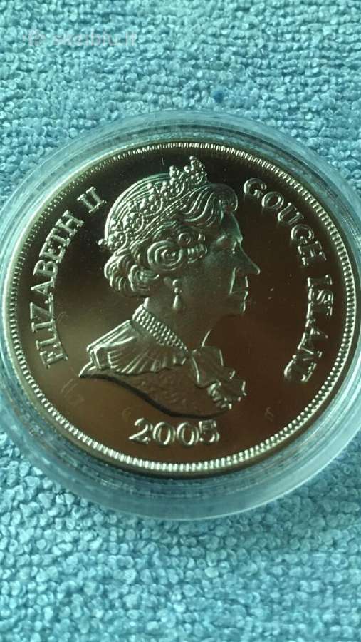 Moneta Gough isl. 2005m. 1 krona, cu-ni - nuotraukos Nr. 2