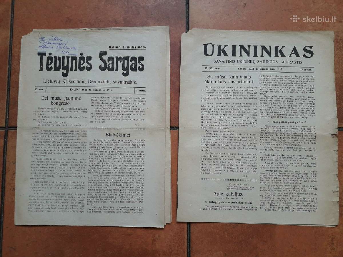 "Tėvynės sargas" 1921 m. 1993 m. - nuotraukos Nr. 2